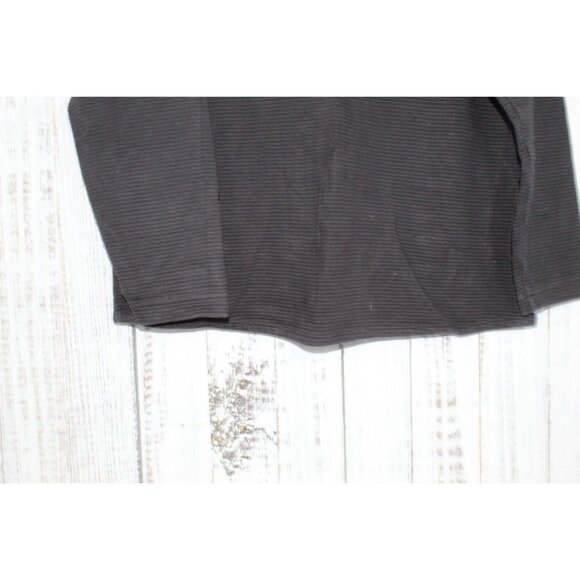 LL Bean Lakewashed Double Knit Quarter Snap Sweater Classic Navy Large - Picture 10 of 11